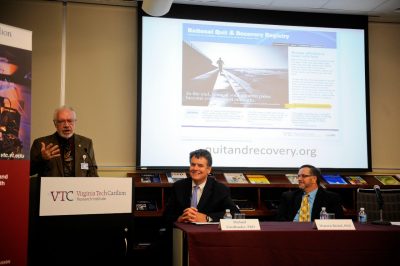 Bob Reese at National Quit and Recovery Registry announcement