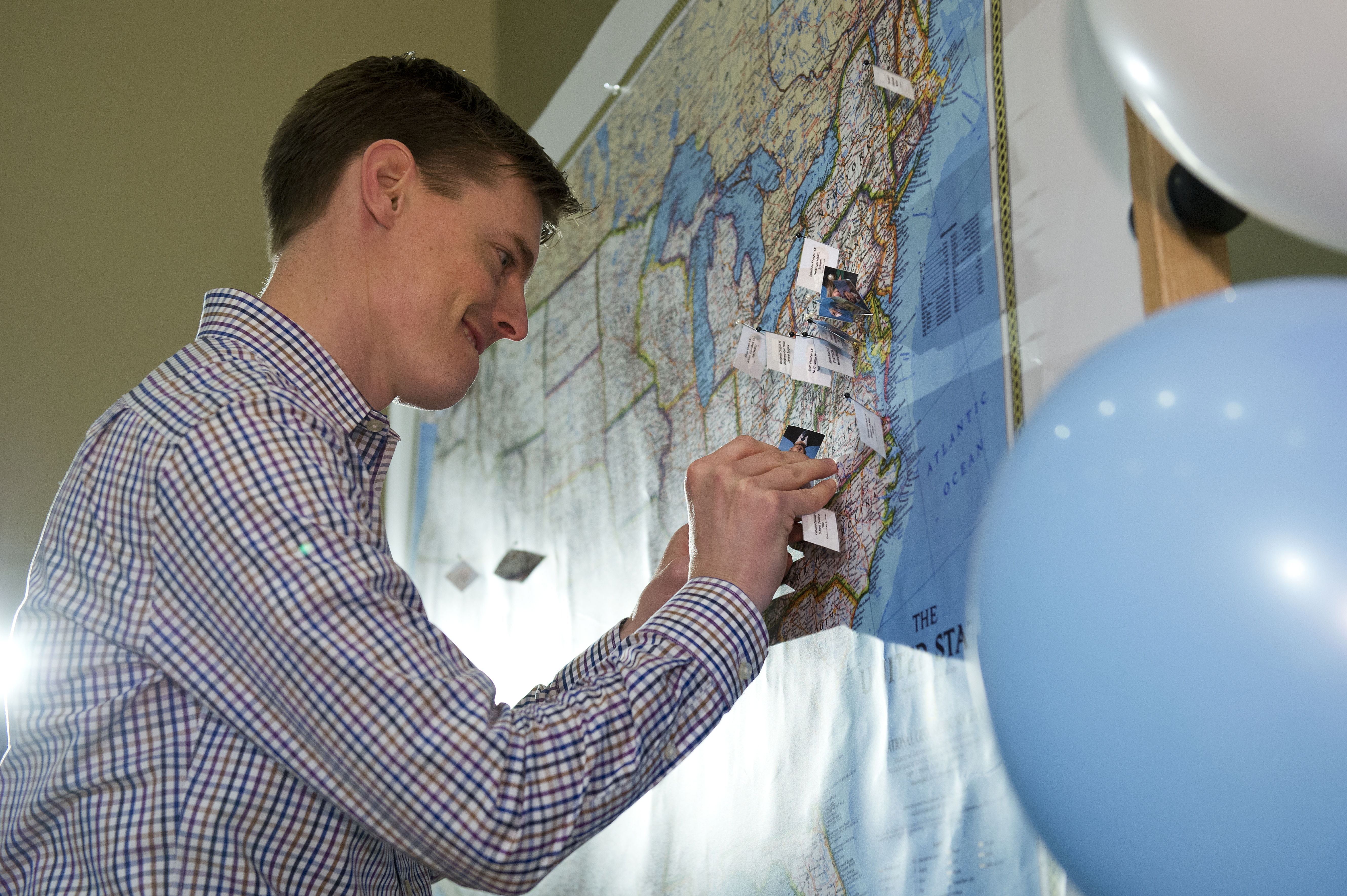 Student Matthew Joy during Match Day