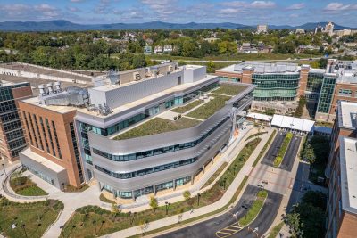 Aerial photo of medical buildings in Roanoke