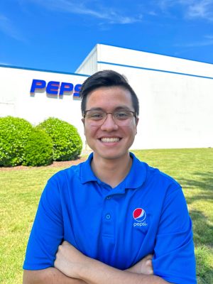 Daniel Vargas during his summer internship with Pepsi. 