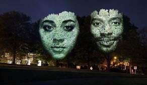 Monuments Outdoor Projection Exhibit