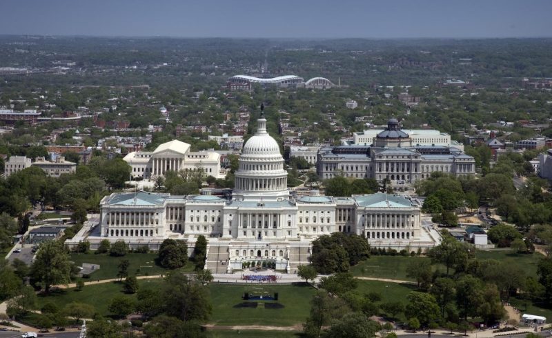 U.S. capitol aerial