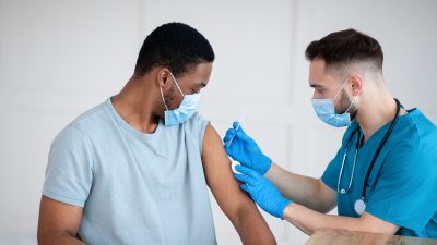 Man receives injection