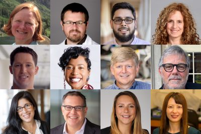 Collage of Pioneers in Biomedical Research speaker series for Fall 2023