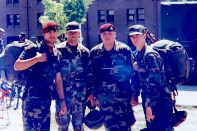 Donato Rivas, Ph.D., paratrooper