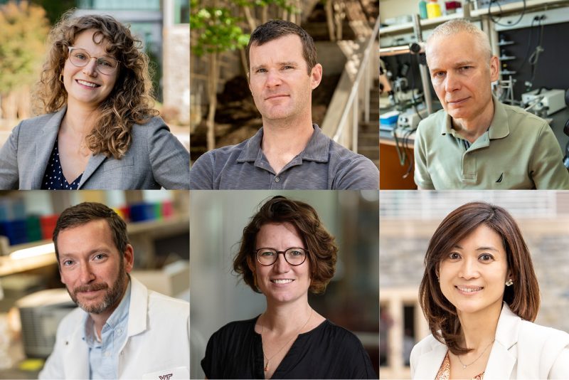 Portraits of awardees Alexandra DiFeliceantonio, Wynn Legon, Alexei Morozov, Ryan Purcell, Meike van der Heijden, and Junco Warren. 