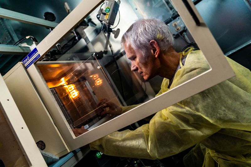 Neuroscientist Alexei Morozov conducts behavioral testing at the Fralin Biomedical Research Institute at VTC, where he works to understand how the brain processes social signals — research that potentially could help people affected by anxiety and stress-related disorders. 