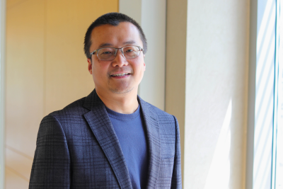 portrait photo of Qin Zhu associate professor of engineering education.  Photo courtesy of Zhu.